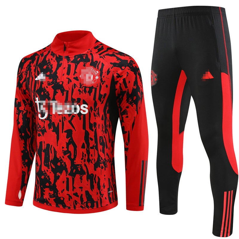Sudadera Entrenamiento Manchester United 2023/2024 Rojo/Negro